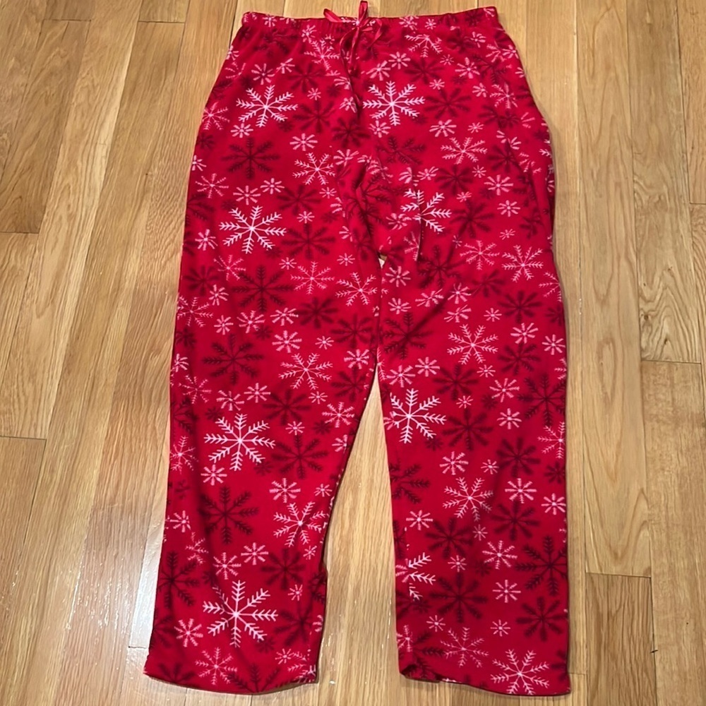 KATHRYN women’s winter fleece pajama bottoms size large.